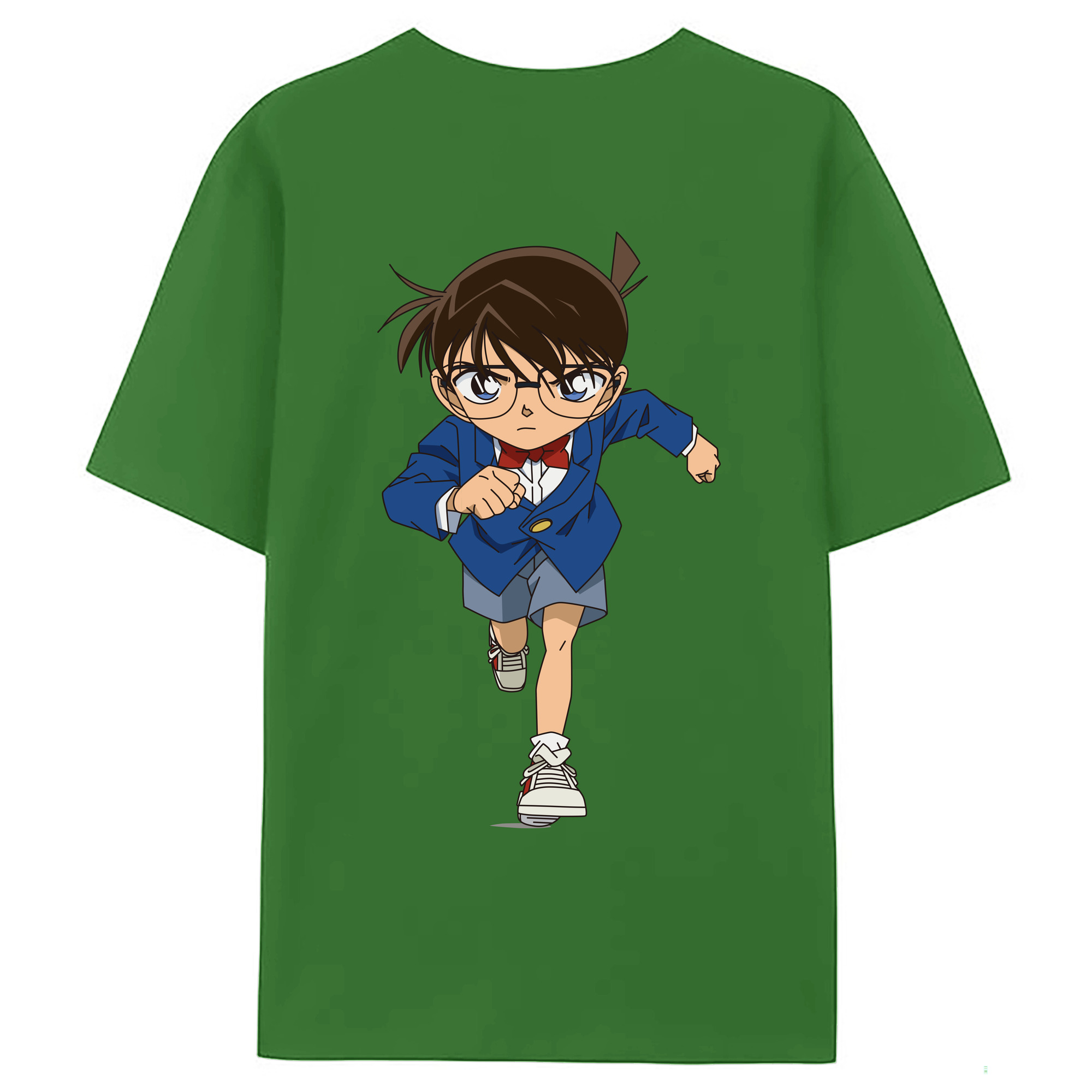 （画像用） 名探偵コナン 江戸川 コナン Detective Conan Conan Edogawa レディース半袖Tシャツ(バックプリント)